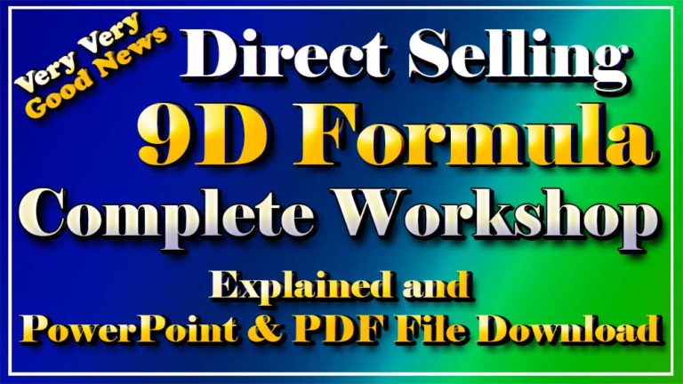 Direct Selling 9D Formula Complete Workshop in Hindi