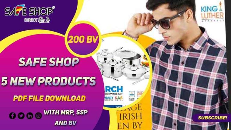 Safe Shop New Products pdf file Download 2020 with MRP SSP and BV